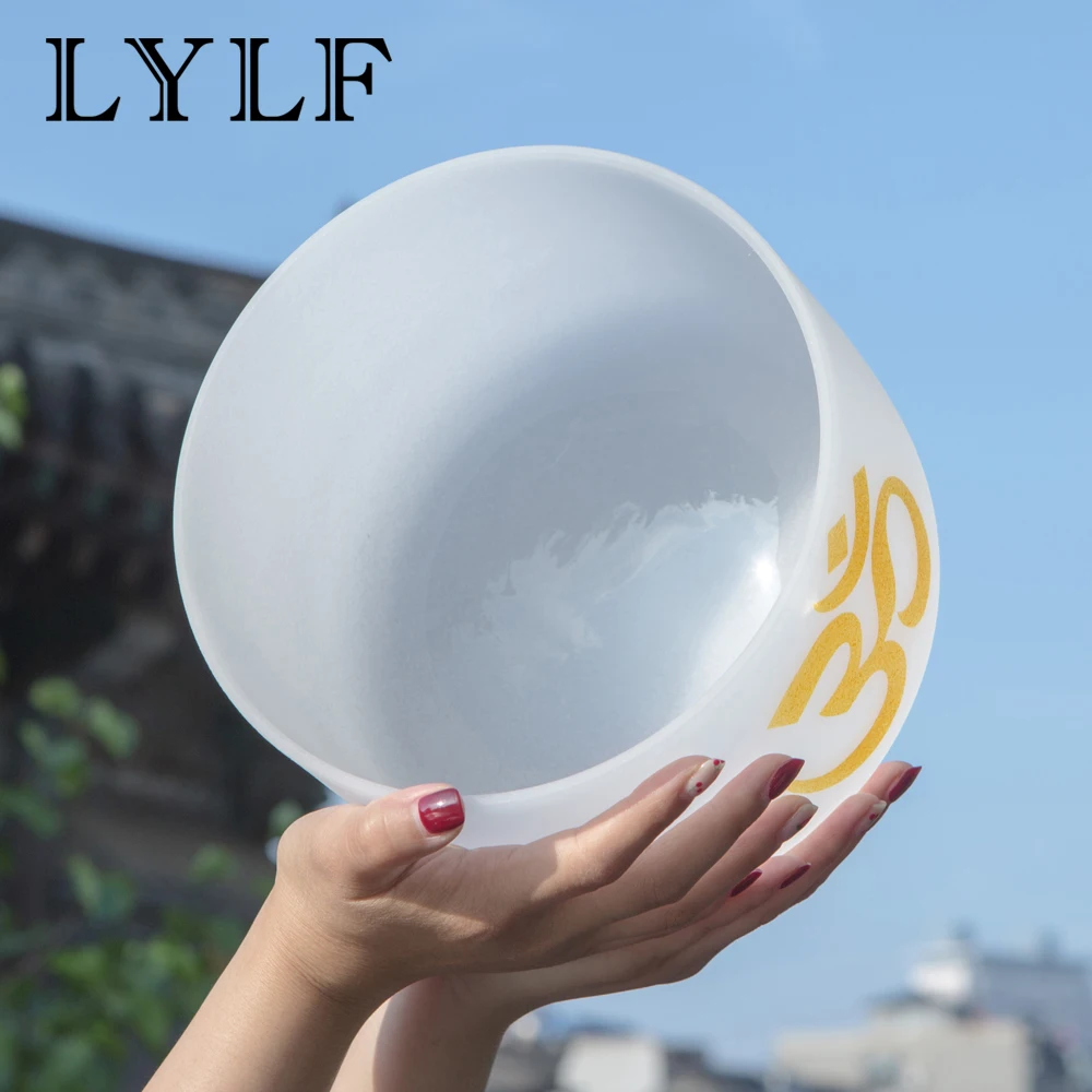 Чакра из матового кварцевого кристалла OM Design 8 дюймов Note C /D/E/F/G/A/B Поющая чакра 432