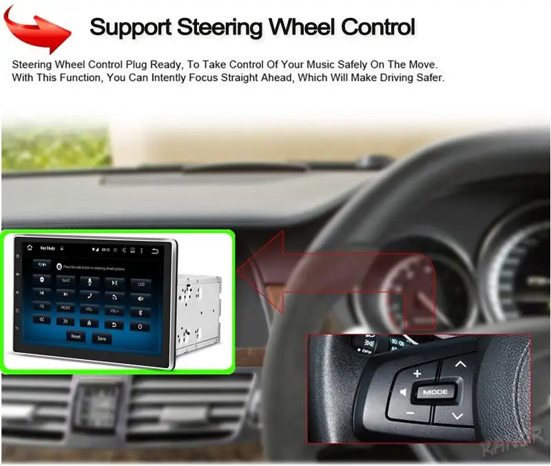 10,1 дюймовый универсальный автомобильный dvd-плеер на основе Android с gps wifi BT DVR, стерео аудио радио, съемная панель, автомобильный ПК/мультимедийное головное устройство