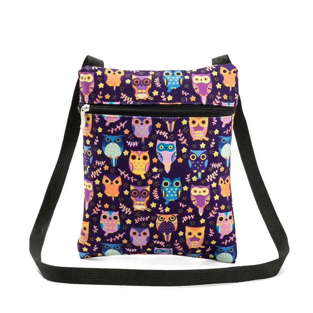 Винтажная Женская мини сумка на плечо с 3D принтом совы мессенджер из ДАКРОНА