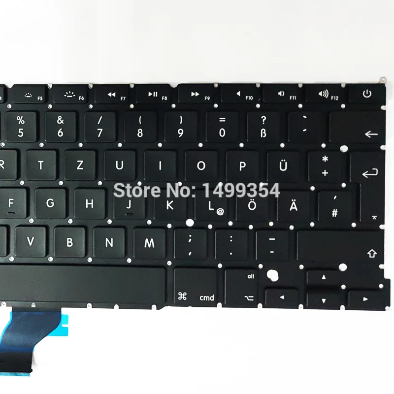 Для Macbook Pro Retina 13 &quotA1502 Германия/немецкая клавиатура GR замена клавиатуры ME864 ME865 ME866