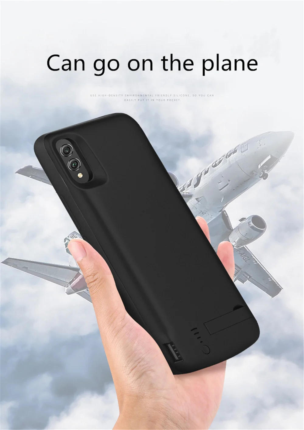 Чехол NTSPACE power Bank для huawei Honor 8X, чехол для аккумулятора, 6500 мА/ч, запасной аккумулятор, зарядное устройство, чехол s для Honor 8X, чехол для зарядки