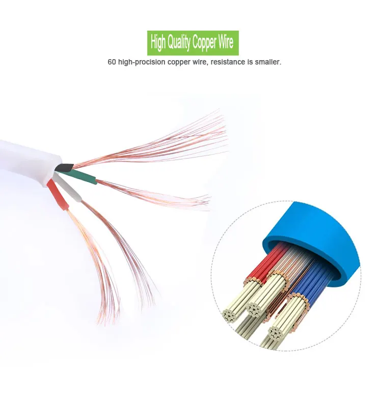 NOHON Micro USB кабель для samsung, Xiaomi, Meizu, Nokia, LG, sony, huawei, Android телефонов, DV, MP3, кабель для быстрой зарядки и синхронизации данных
