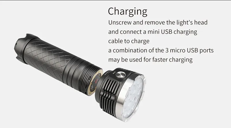 Супер яркий фонарик mecarmy pt80 16 x Cree XP-G2 S4 LED Макс. 9600 Люмен USB Перезаряжаемые факел с Встроенный аккумулятор