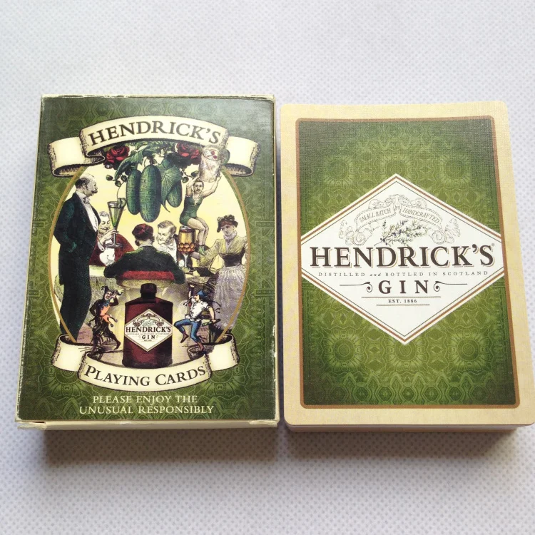 56 шт. Набор бумажных игральных карт HENDRICK'S GIN Poker Card deck развлечения новая