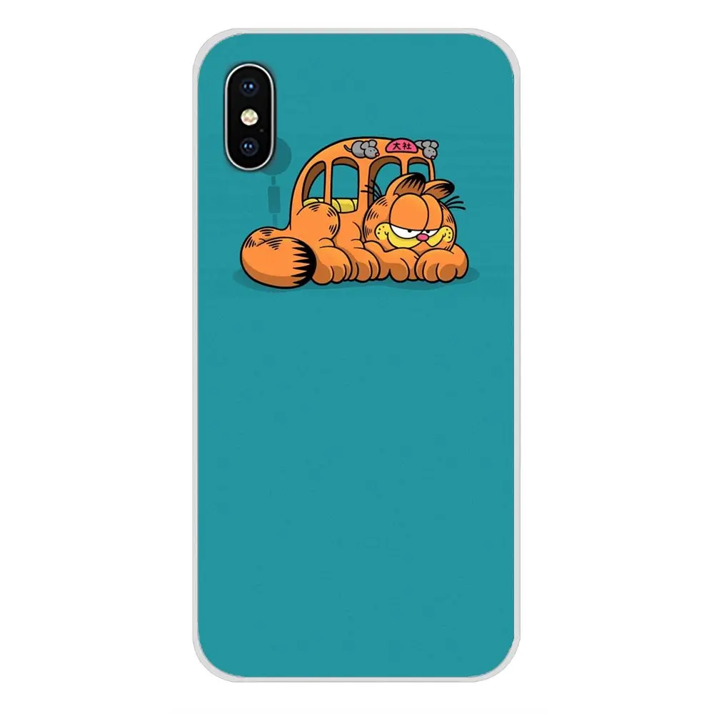 Милый мультяшный Гарфилд для Huawei P Smart Mate Honor 7A 7C 8C 8х9 P10 P20 Lite Pro Plus Аксессуары чехлы