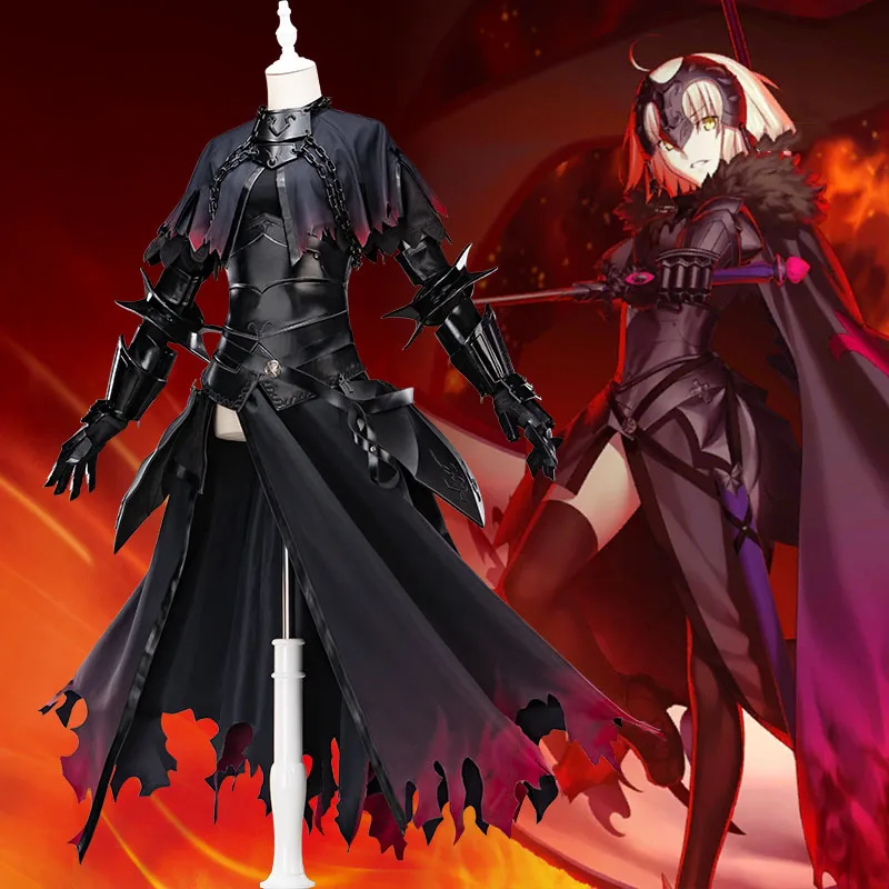 

Anime! Fate Grand Order FGO Alter Jeanne d'Arc Sthvacity Gothic Sexy Dress Uniform Cosplay Costume Halloween Suit Free Shipping