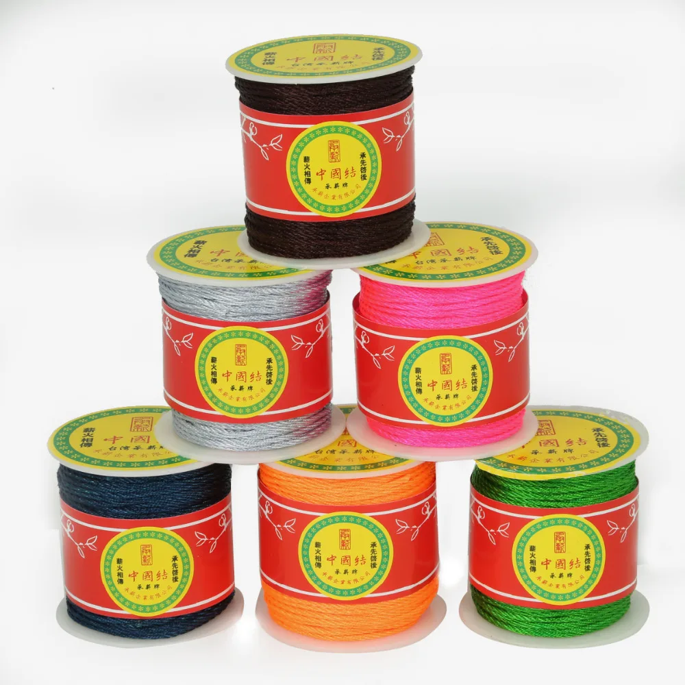 Лидер продаж прочный 49 ярдов/рулон 1 мм многоцветная нейлоновая вощеная нить шнур