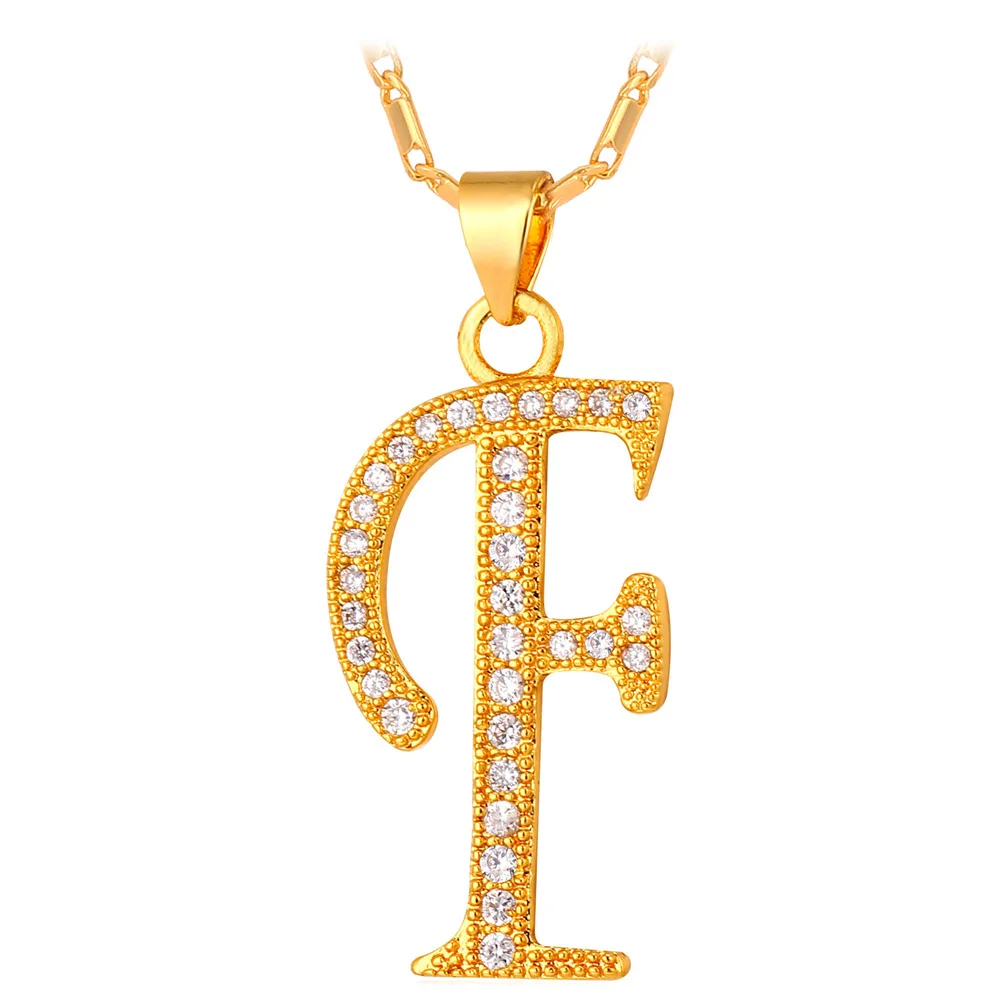 Gold F Starlord Initial M буквы-подвески и ожерелье s для женщин и мужчин персонализированный подарок ювелирные украшения с надписями золотого цвета ожерелье P1683 - Окраска металла: Gold F