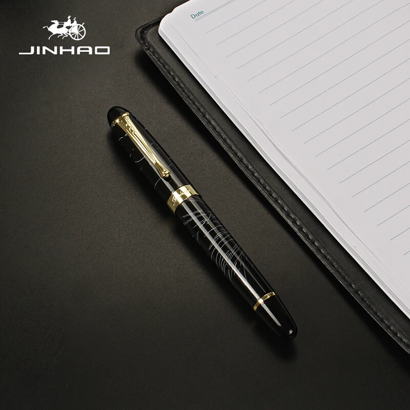 Jinhao X450 18 КГП 0,5 мм перо с широким основанием перьевая ручка для письма для офиса бизнес планирования школьные принадлежности канцелярские товары