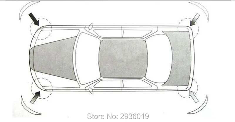 

4PCS/Set Car stickers Car body crash strip for Vw polo tiguan golf 7 4 6 passat b6 b5 b7 touran t5 accessories