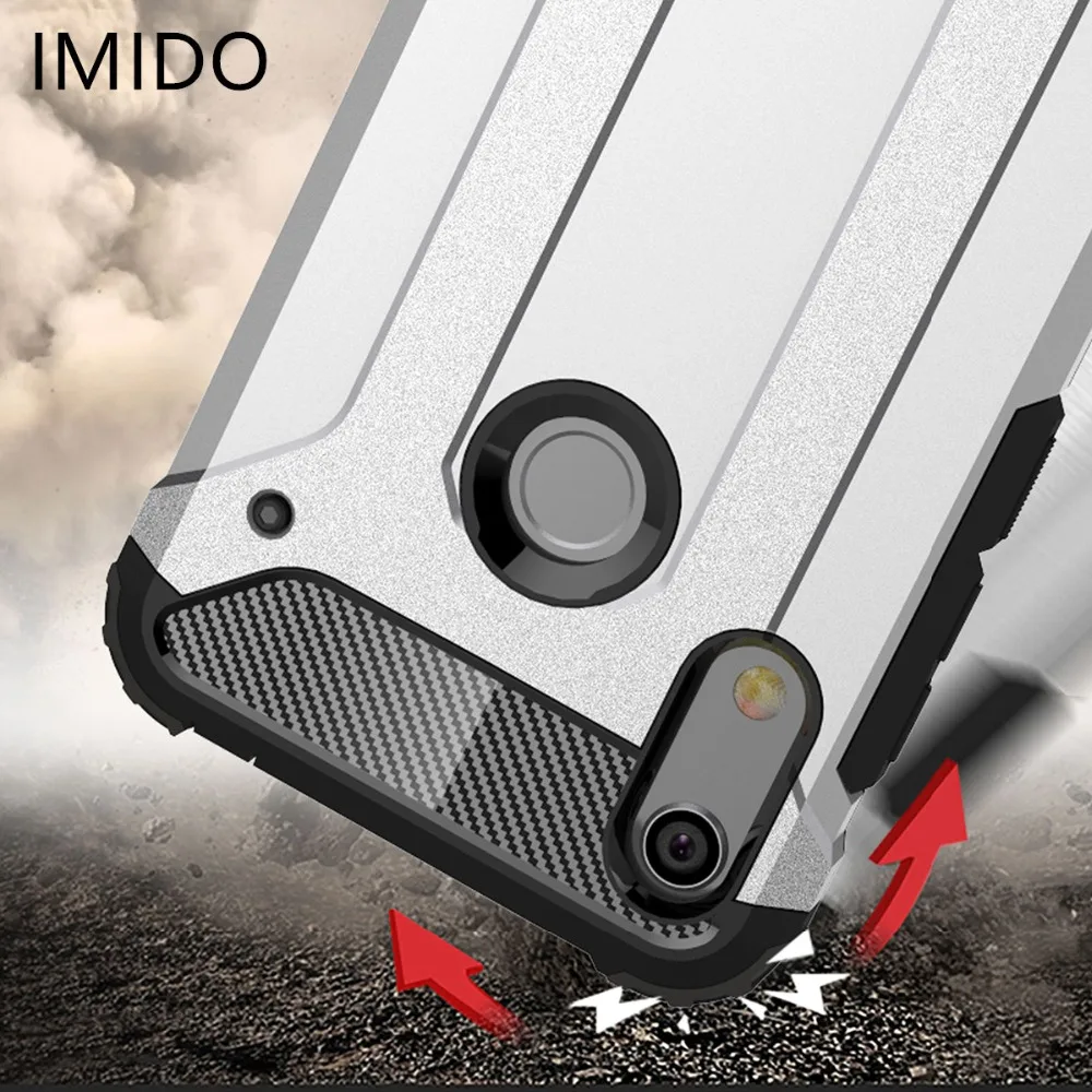 For Huawei honor 8A 8C Play Durable Armour PC+TPU Phone Case sport soft silicon edge cover ShockProof case for Honor 8X 8XMAX |
