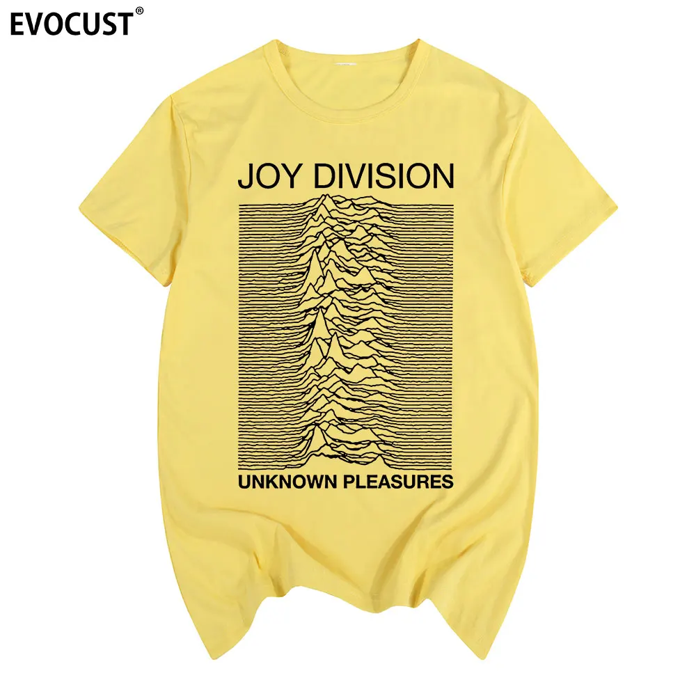 Футболка Joy Division Unknown pleasures в стиле панк-рок для мужчин и женщин хлопок модная