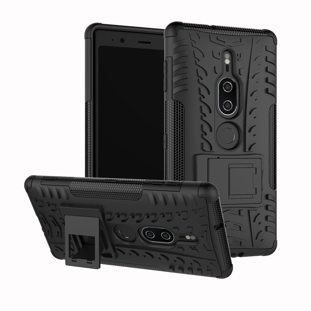 

For Sony Xperia XZ2 premium Case Shockproof Rubber PC+TPU Hybrid Case Cover For Sony XZ2 premium Cover Heavy Duty Armor