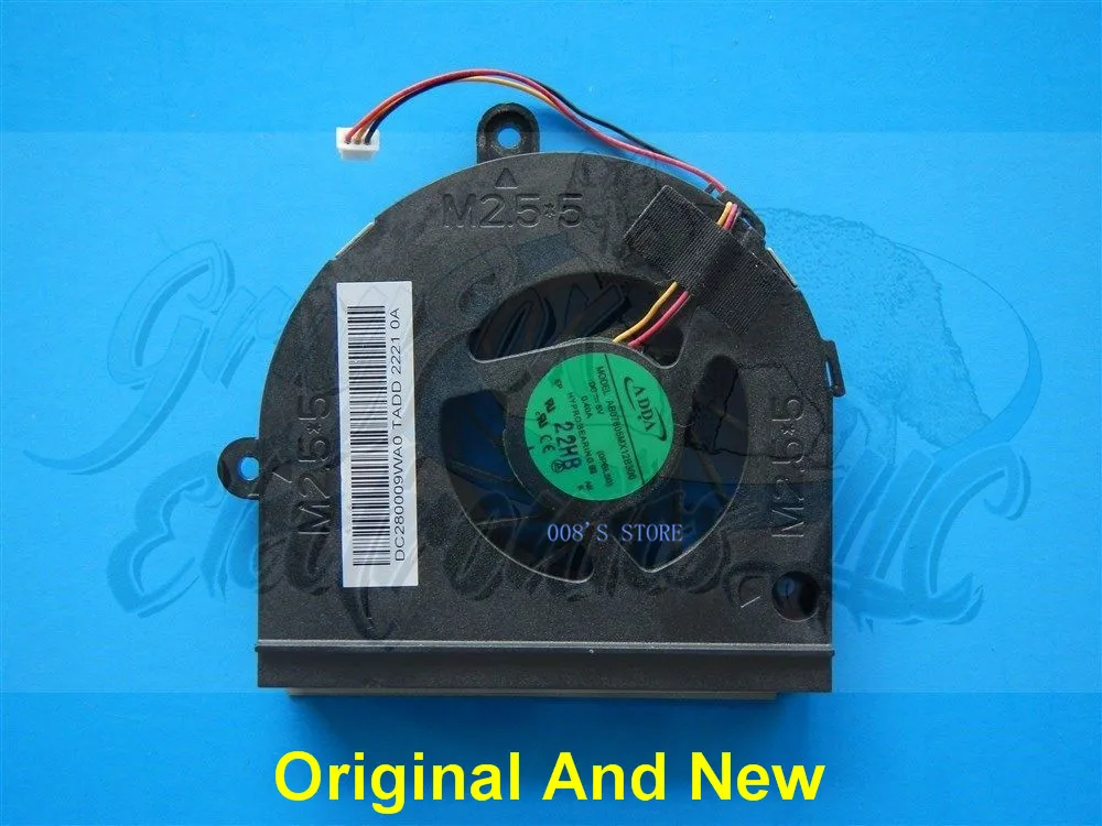 New Notebook CPU Cooler Fan For ASUS K43B K43T A53U K53B K53BY K53 K43 K53T K53U K53Z X53U K73 X53 X53B ADDA AB07605MX12B300 | Компьютеры