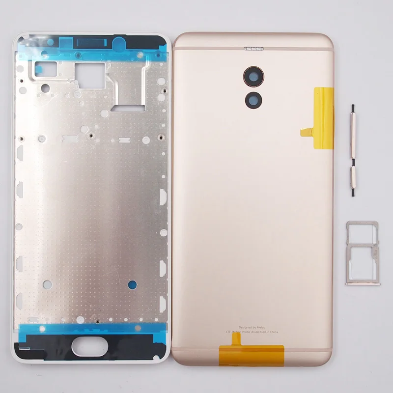 BaanSam Новая передняя рамка батарейный задний чехол для Meizu M6 Note 5,5 дюймов с кнопками громкости питания+ лоток для sim-карты