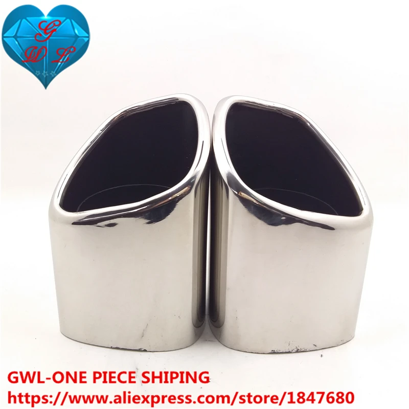 2 цвета автомобильный выхлопной глушитель квадратная труба модифицированный