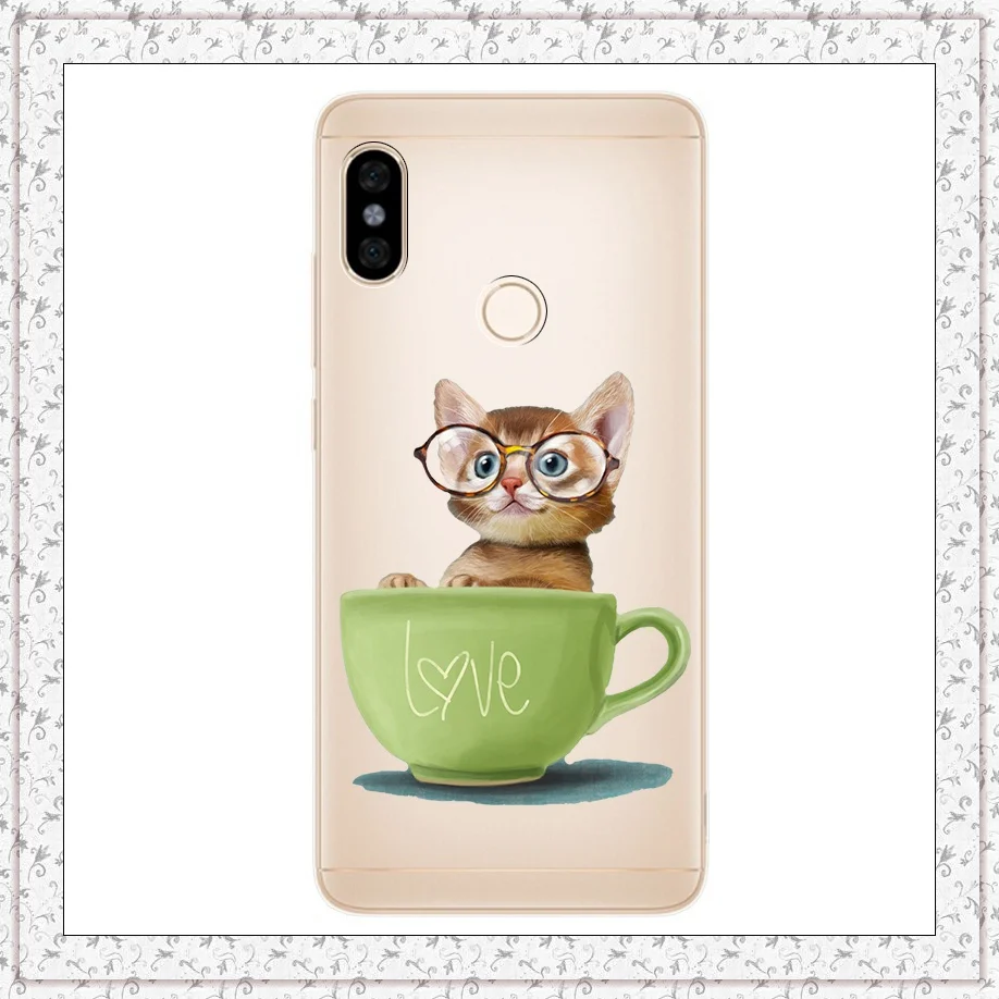 Cup Cat Силиконовый чехол для Xiaomi Redmi Note 5, чехол 5,99 дюйма, классный чехол с изображением животных для Xiomi Redmi Note 5 pro, чехол для телефона Note5, чехол s - Цвет: Cup Cat
