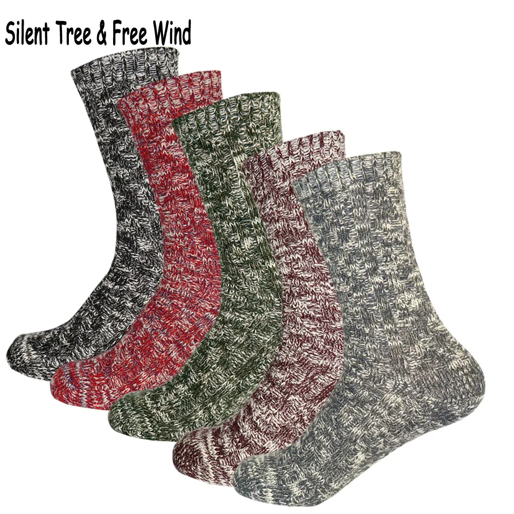 Женские плотные носки до колен зимние и осенние однотонные хлопковые в японском