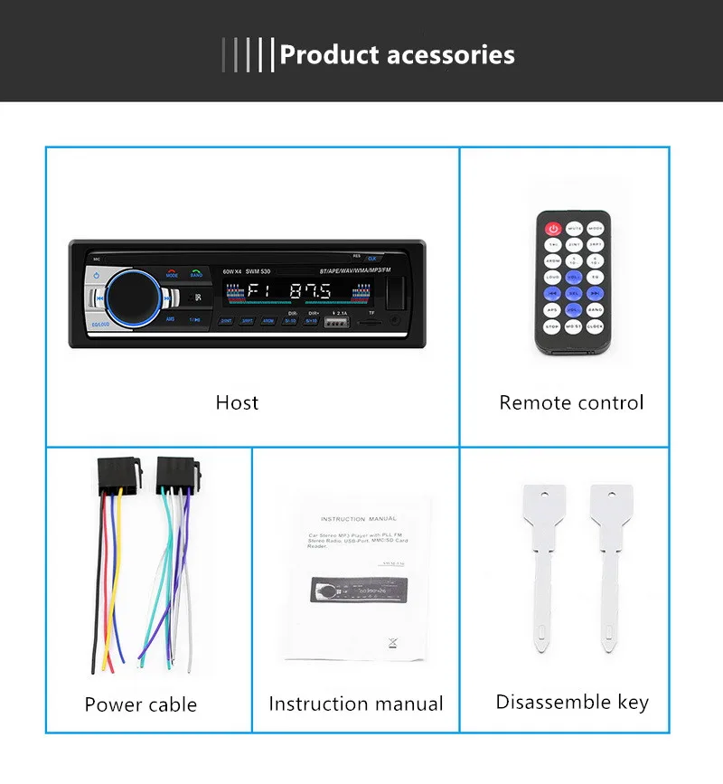 Новый Bluetooth автомобильный стерео fm радио Автомобильный MP3 аудио плеер
