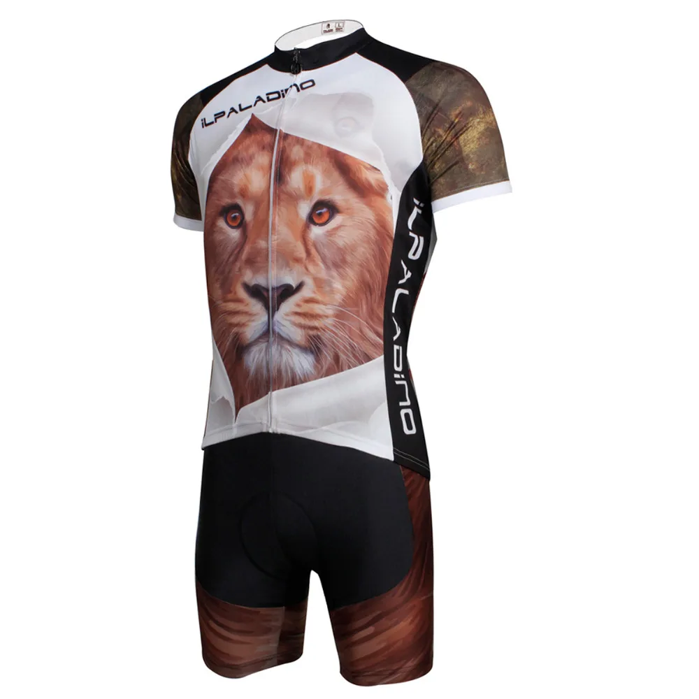 

New Lion Pattern Men Summer Cycling Jersey Short Sleeve Quick Dry Bicycle Clothing Ropa Ciclismo Hombre Size S-6XL