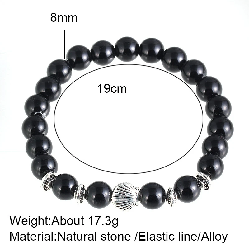 Keep Balance круглые браслеты с бусинами из натурального камня для женщин и мужчин
