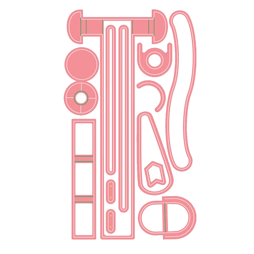 Поворотные слайды Tab ремесло металл трафареты для пресс формы нож тиснения