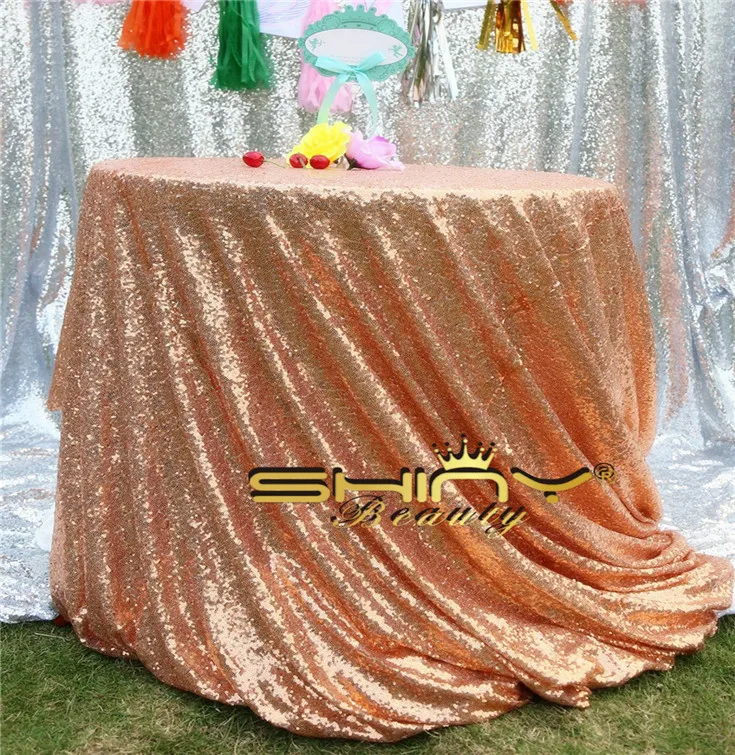 ShinyBeauty скатерть с блестками круглый Tablecloth 90Inch свадебные скатерти для украшения