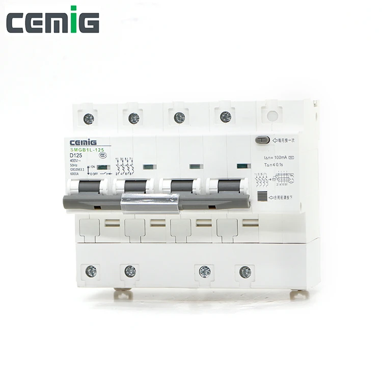 Cemig SMGB1L 125 миниатюрный выключатель цепи утечки MCB фазовая линия + Нейтральная