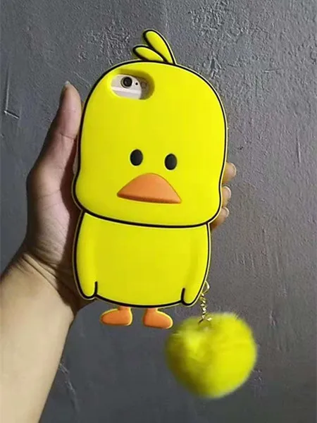 1Pcs Cover For Xiaomi 8 SE Cartoon Cute 3D Lovely Duck Funny Soft Silicon Phone Case Mi Lite With Rope | Мобильные телефоны и