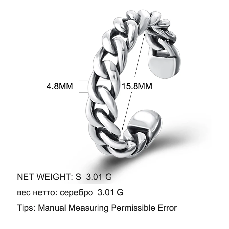 Кольцо из чистого серебра 925 пробы в стиле панк унисекс|ring for|rings for womenring ring |