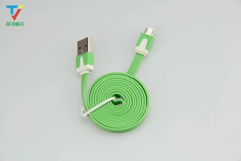 100 шт 1 м/2 м/3 м разноцветный плоский зарядный USB кабель синхронизации данных 8 Pin для IPhone IPad Mini Ipod Nano Ios Micro USB 5pin для samsung