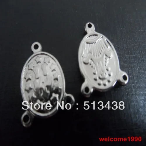 Овальные Подвески с Иисусом Ювелирная фурнитура из нержавеющей стали для