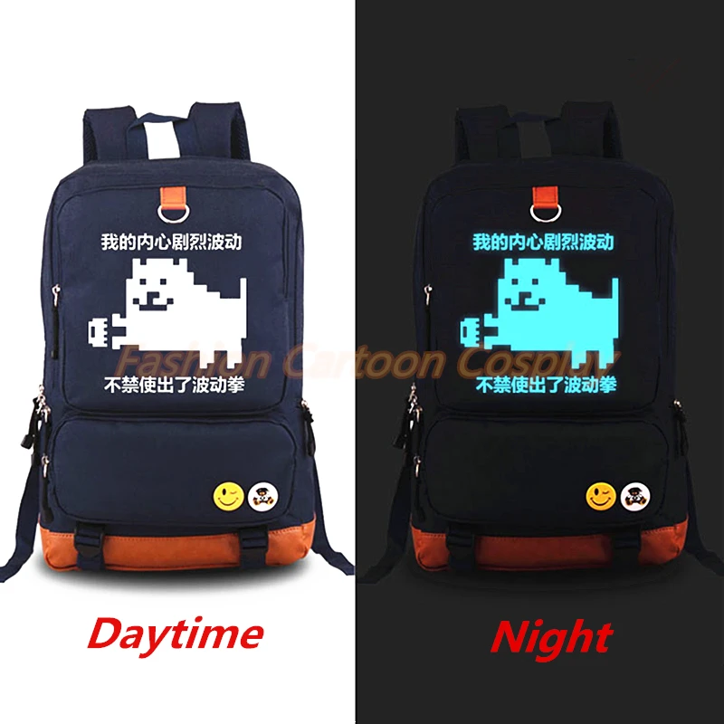 Новое поступление Светящийся рюкзак с изображением собаки Mochila для подростков