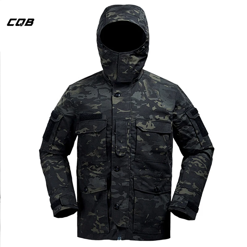 CQB открытый Тактический камуфляжная куртка водоотталкивающей непродуваемой