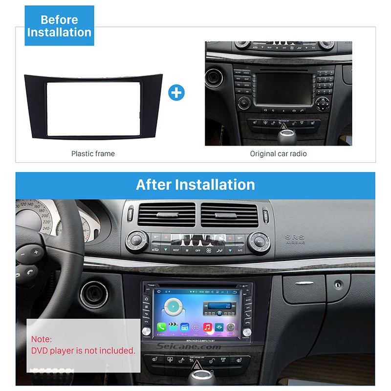 Seicane установка CD отделка авто радио приборная Комплект двойной Din Автомобильная