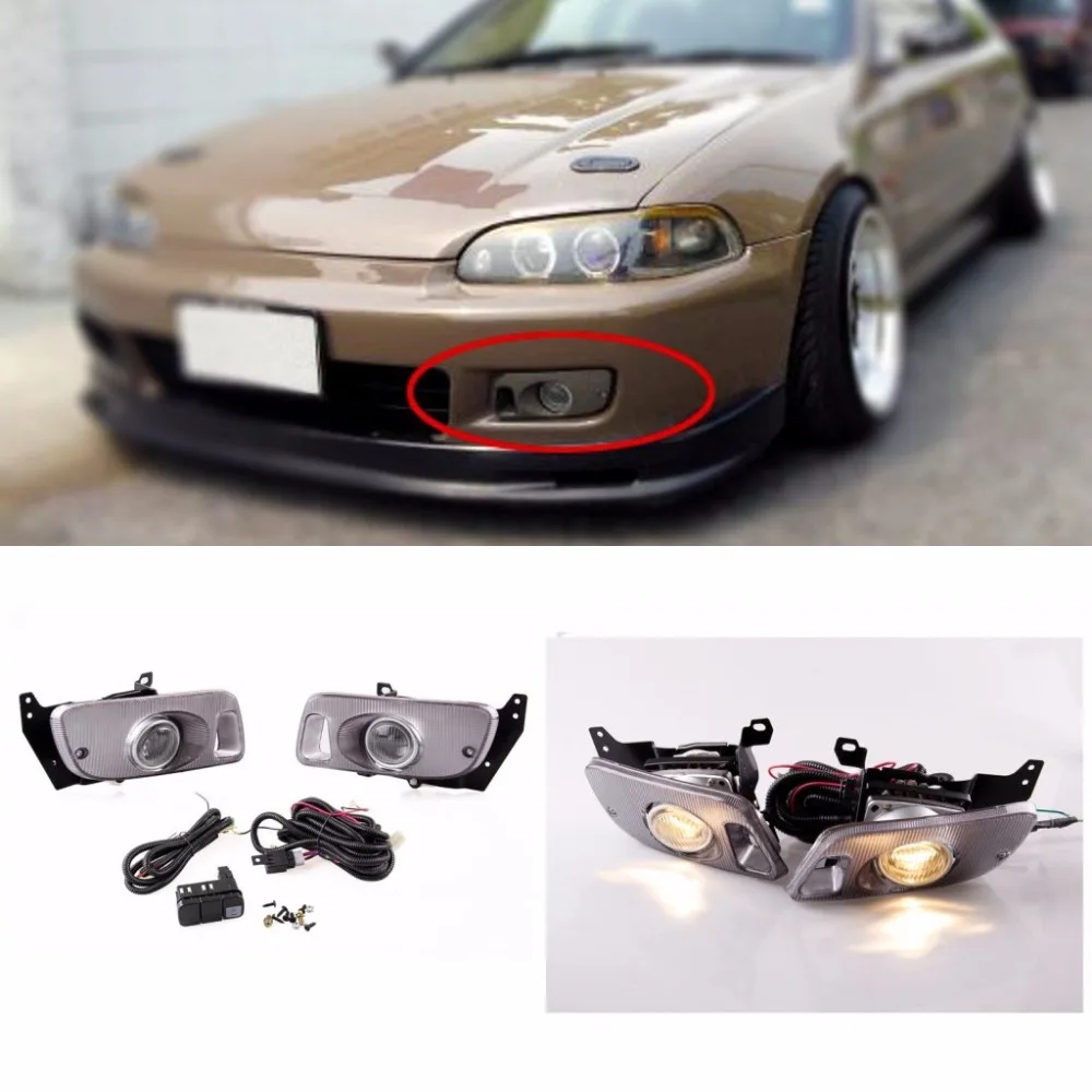Автомобильные противотуманные фары JanDeNing для Honda Civic 1992 1995 галогенная лампа