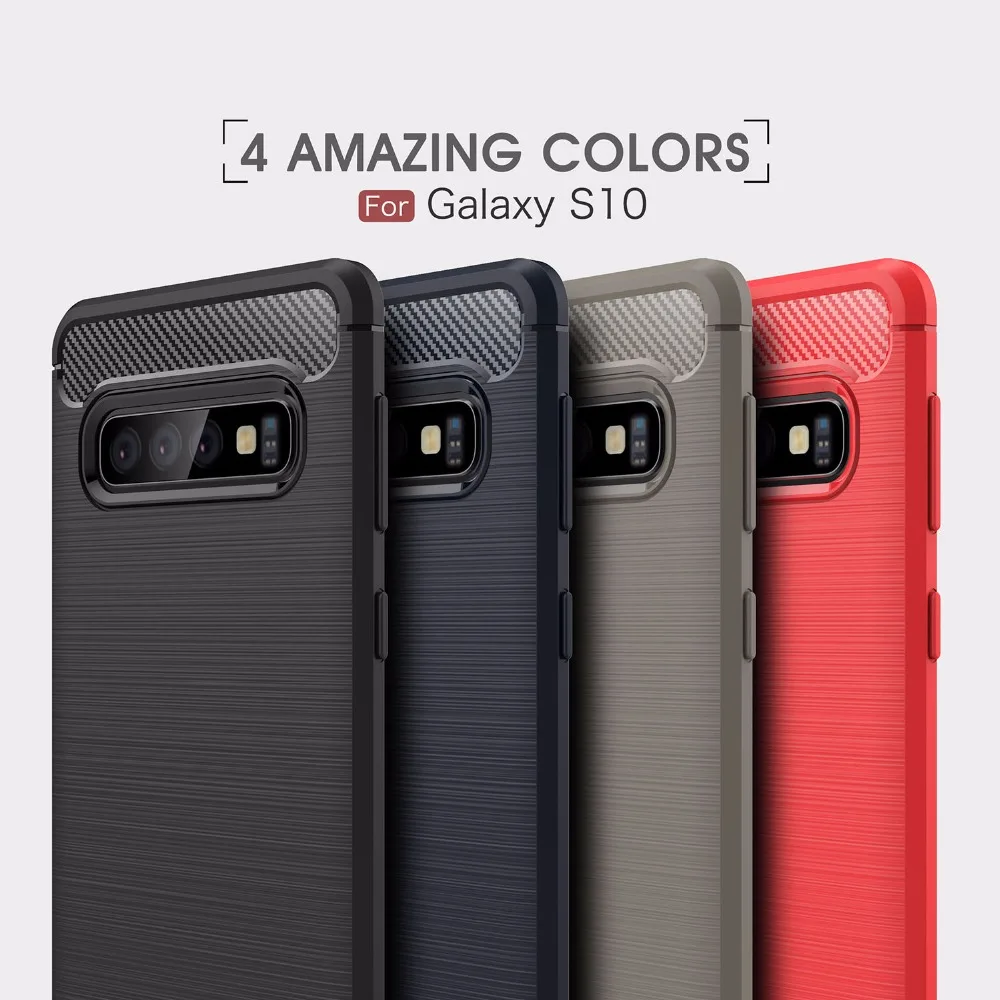 Противоударный мягкий силиконовый чехол для Samsung Galaxy S10 S8 Lite S9 Plus Note 8 9 из