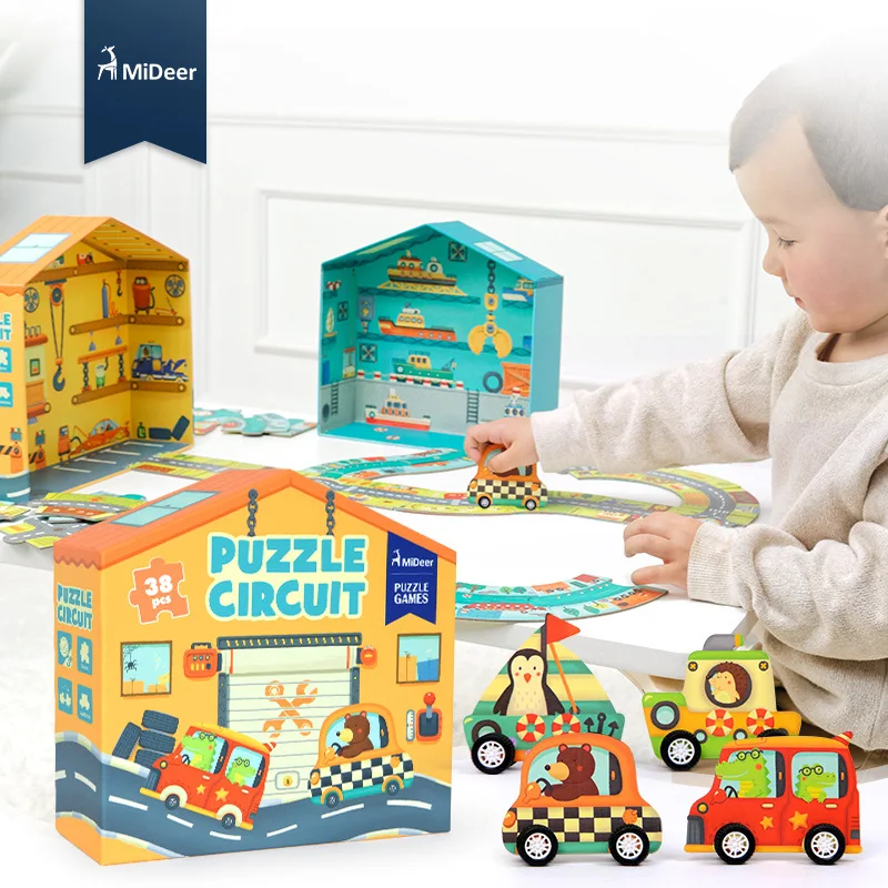 Детские 3D большие бумажные пазлы 38 шт. развивающие игрушки|Пазлы| |