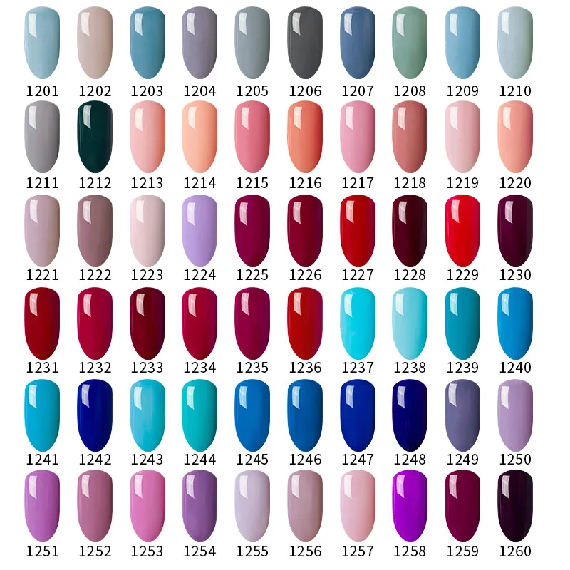Сексуальный смешанный 6 шт цветной УФ гель для ногтей Сделай Сам дизайн
