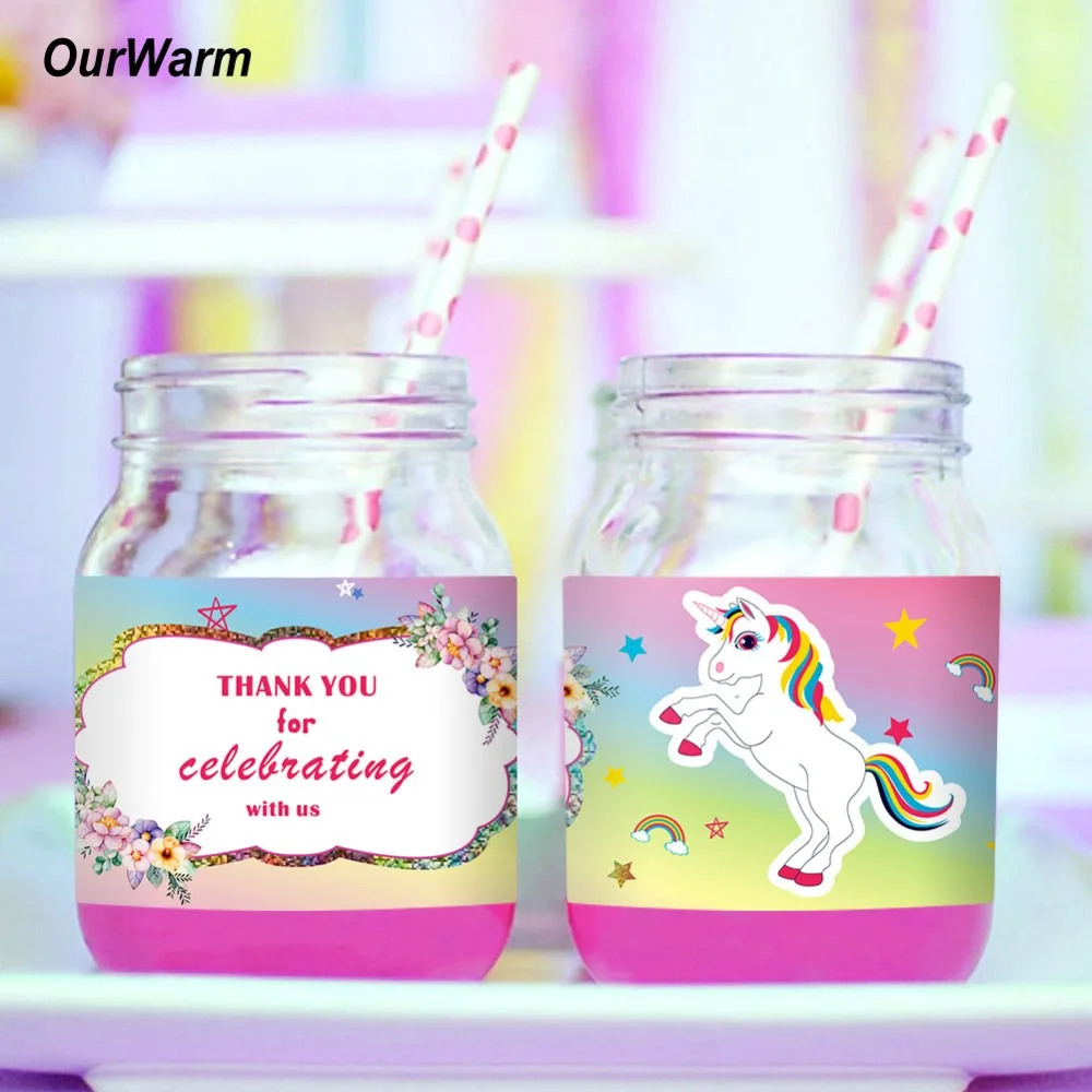 OurWarm 24 шт. Волшебная мечтательная фэнтезийная бутылка для воды с единорогом