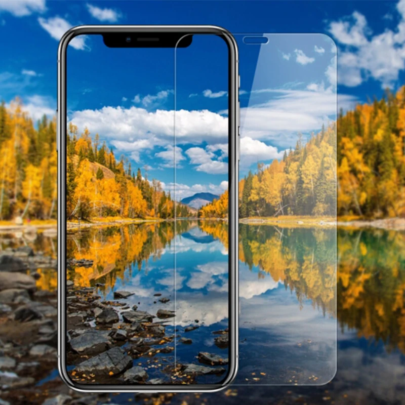 Закаленное стекло для iPhone X 5 5S se 7 Plus 9H жесткий 2.5D экран протектор на 6 6s 8 4 4S 5c