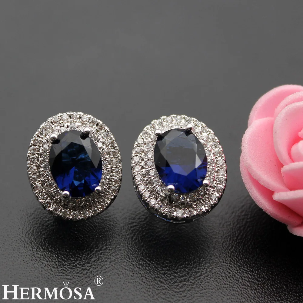 Классические модные овальные серьги Hermosa из стерлингового серебра 925 пробы 3