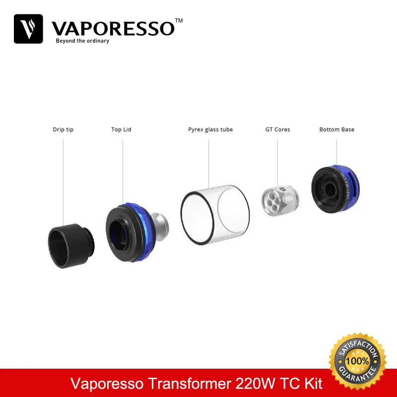 Оригинальные сигареты Electronique Vaporesso коммутатор 220 Вт TC поле Mod комплект с NRG Sub Ом Vape