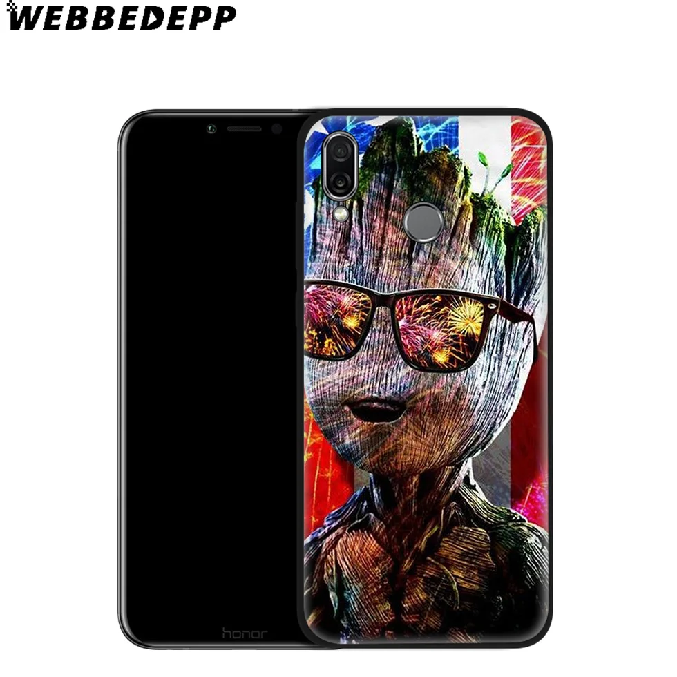 Guardians for Galaxy Groot Soft Case Huawei P8 P9 P10 P20 P30 Lite Pro P Smart Z Plus 2019 Y6 Prime 2018 2017 Mini |