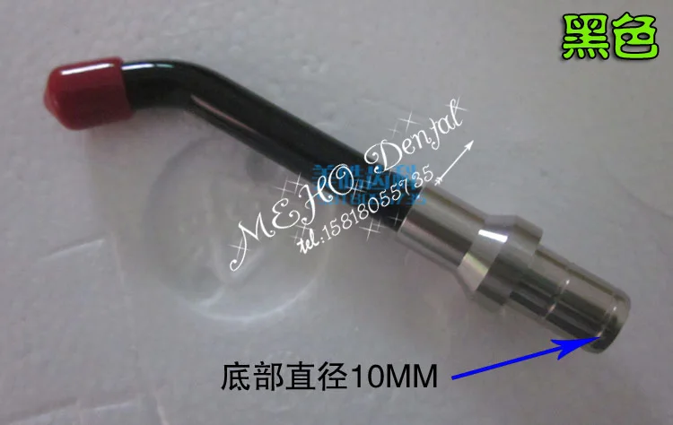 

2pcs Dental curing light black rod 10mm, 15mm depth curing light tips Dental light cure guide tip