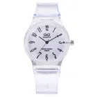 Модные креативные студенческие часы, кварцевые наручные цифровые часы, женские часы с прозрачным пластиковым ремешком, Reloj hombre Round XB40