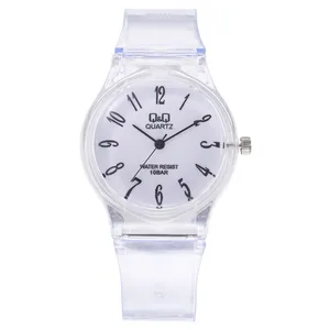 Модные креативные студенческие часы, кварцевые наручные цифровые часы, женские часы с прозрачным пластиковым ремешком, Reloj hombre Round XB40