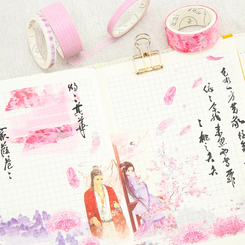 8 шт. милые украшения прозрачные Васи клейкие Ленты Kawaii скрапбукинга DIY Планетарная маскирующая лента школьные канцелярские принадлежности учебная поддержка пули журнал