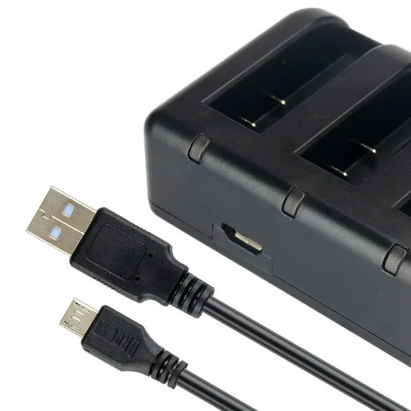 Kingma для Xiaomi yi 4k аккумулятор 3 шт. и 3-канальный USB зарядное устройство для Xiaomi YI 2 4K YI 4K PLUS Yi Lite Экшн-камера