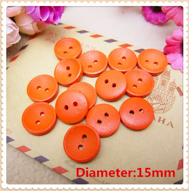 YJHSMY 10 стилей 100 шт./лот картина Печать 2 отверстия деревянные пуговицы 15 мм шитье